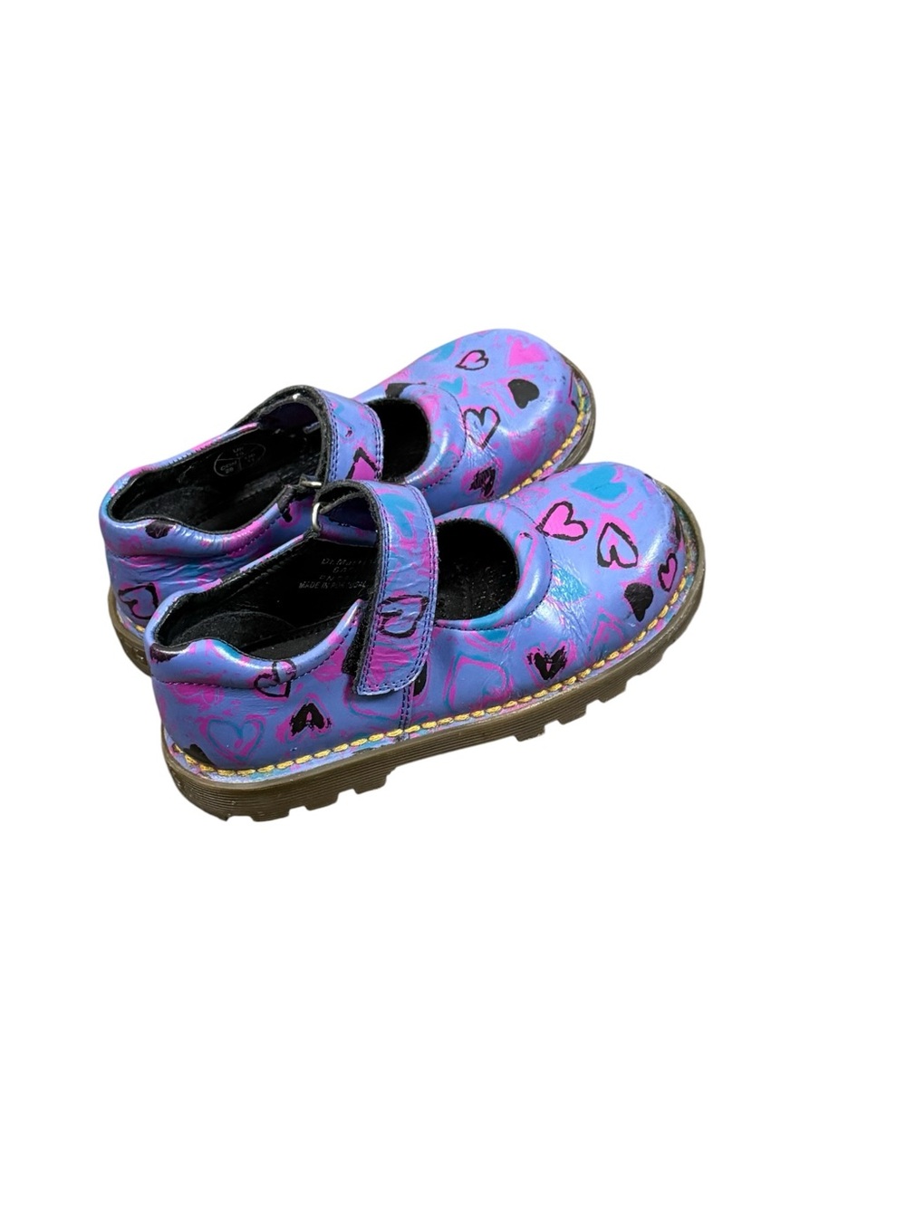 Dr. Martens Kids Purple Heart Strap Mary Janes